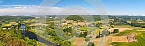 Panoramo from Domme, Dordogne-Perigord, France