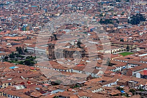 Panoranic view of Cusco Heritage site, Peru