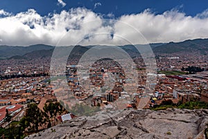 Panoranic view of Cusco Heritage site, Peru