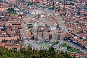 Panoranic view of Cusco Heritage site, Peru