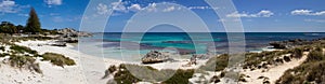 Panorma of Basin beach, Rottnest Island