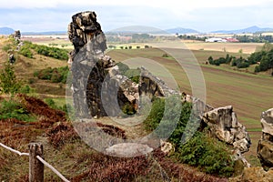 Panormaic view from Devils` Wall Teufelsmauer