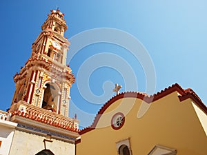 Panormitis monastery bell tower. photo