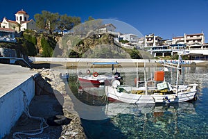 Panormos fishing village crete island Greece photo