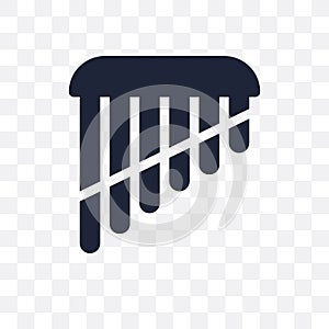 Panpipe transparent icon. Panpipe symbol design from Music collection.