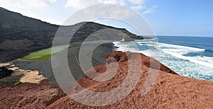 Panramic Volcanic Landscape of El Golfo Lanzarote