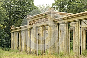 Panshanger orangery and conservatory , victorian ruin photo