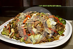 Pansit or rice noodle