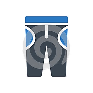 Pant vector double colour icon