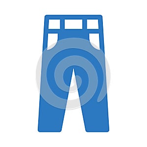 Pant vector glyph color  icon