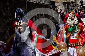 Pantalla the traditional carnival mask, one of the most popular carnivals in Galicia, Entroido de Xinzo de Limia