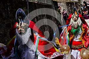 Pantalla the traditional carnival mask, one of the most popular carnivals in Galicia, Entroido de Xinzo de Limia photo