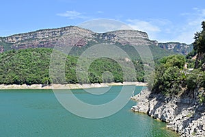 Pantano de Sau in the province of Barcelona