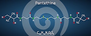 Pantethine, Ño-enzyme pantethine, bis-pantethine molecule. It is is dimeric form of pantetheine. Is supplement for lowering blood