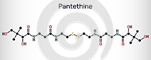 Pantethine, Ño-enzyme pantethine, bis-pantethine molecule. It is is dimeric form of pantetheine. Is supplement for lowering blood