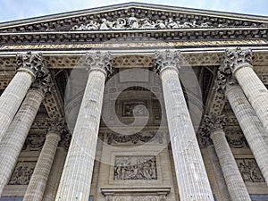 Pantheon building in Paris, France