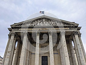 Pantheon building in Paris, France