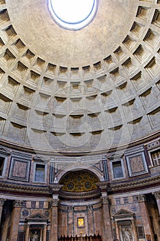 Pantheon Ceiling in Rome.