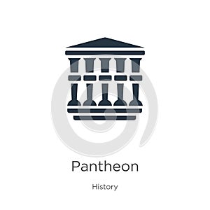 Pantheon icon vector. Trendy flat pantheon icon from history collection isolated on white background. Vector illustration can be