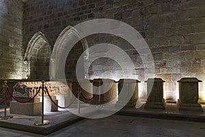 Pantheon of Infantes. Monastery of Santa Maria la Real de Najera, La Rioja. Spain.