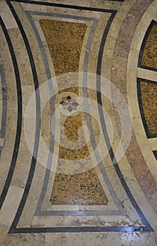 Pantheon National flooring details interior from Alfama district in Lisbon