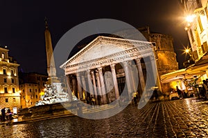 Pantheon at Night, Rome