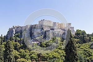 Parthenon and the surroundings on Acropolis