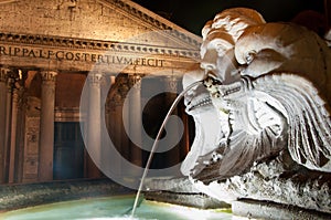 The Pantheon in Rome, Italy.