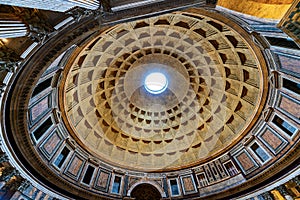 Pantheon of Rome Italy - Dome interior