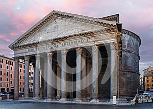 Pantheon of Rome or Pantheon of Agruippa, ancient roman temple