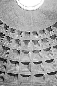 Pantheon roof details Rome