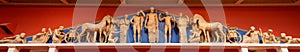 Pantheon statues. Zeus, Athena and other ancient Greek gods photo