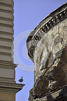 The Pantheon, a temple of every year, is a building of ancient Rome.