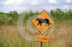 Panther Crossing Sign