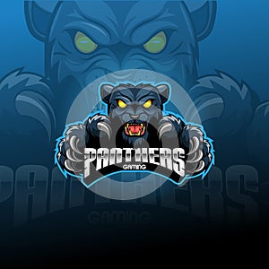 Panther head modern logo