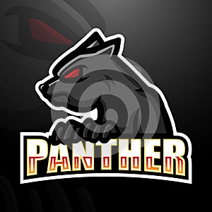 Panther mascot esport logo design