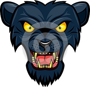 Panther mascot face