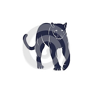 Panther vector illustration design. Panther logo design Template