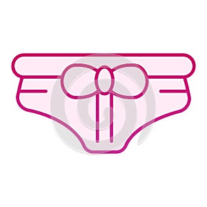 Panties flat icon. Girls panty pink icons in trendy flat style. Woman underware gradient style design, designed for web