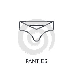 Panties linear icon. Modern outline Panties logo concept on whit