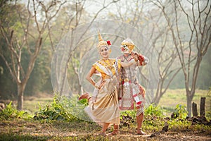 Pantomime performances in Thailand photo