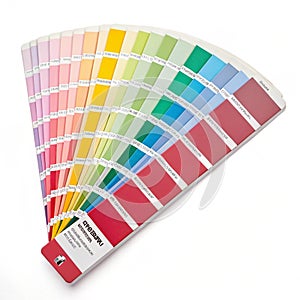 Pantone isolated on white background photo