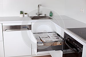 Order in the kitchen. Storage system.