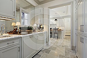 Pantry in luxury home