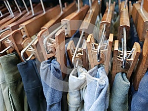 Pants display hangers