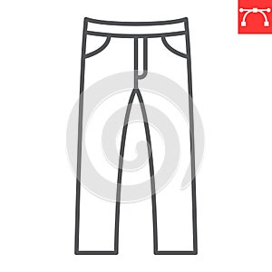 Pants line icon