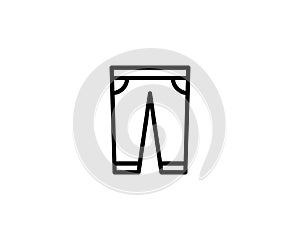 Pants trousers line icon. linear style sign for mobile concept and web design. Sport Sweatpants outline vector icon