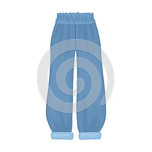 Pants vector icon.Cartoon vector icon isolated on white background pants.