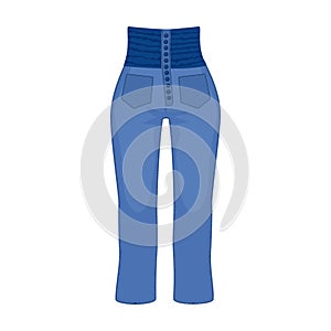 Pants vector icon.Cartoon vector icon isolated on white background pants.