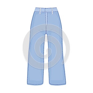 Pants vector icon.Cartoon vector icon isolated on white background pants.